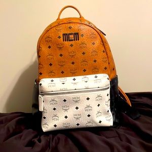A 16.5 inch MCM Backpack.